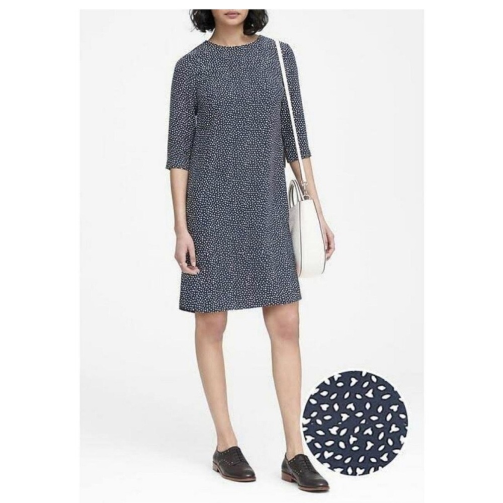 banana republic mini shift preppy navy dress Size 12